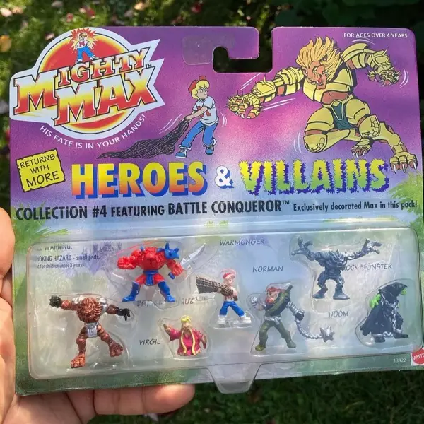 Collection #4 Featuring Battle Conqueror, Mighty Max: Heroes and villains