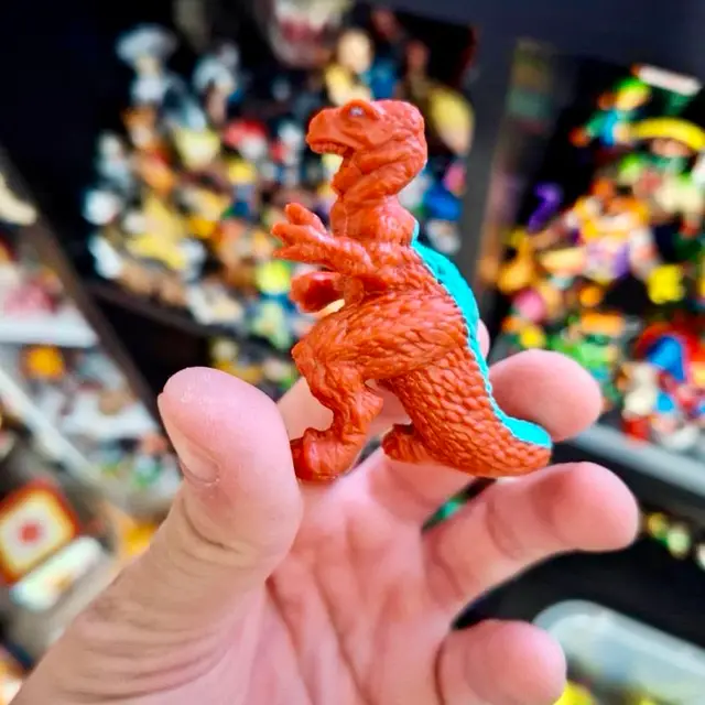 Teratosaurus #160, Monster in My Pocket: Series 6: Dinosaurs, Neon Red