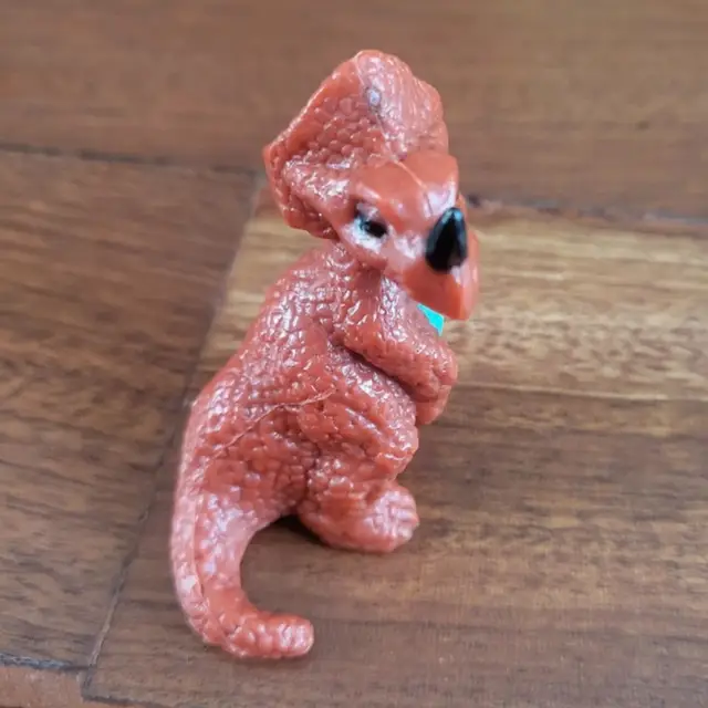 Monoclonius #165, Monster in My Pocket: Series 6: Dinosaurs, Neon Red With Cyan