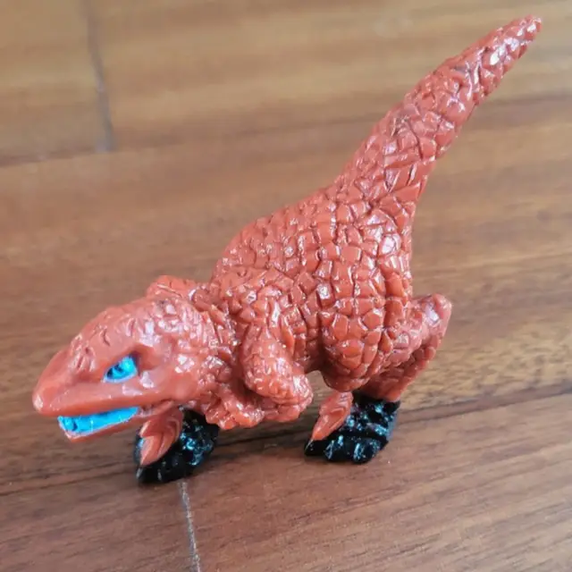 Deinonychus #162, Monster in My Pocket: Series 6: Dinosaurs, Neon Red