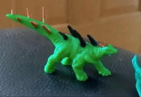 Kentrosaurus #164, Monster in My Pocket: Series 6: Dinosaurs, Neon Green