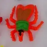 Mexican Bed Bug #140, Monster in My Pocket: Series 5: Super Creepies, Neon Orange With Green