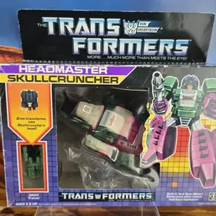 Skullcruncher with Grax, G1 Transformers: Decepticon Headmasters (1987-1988)