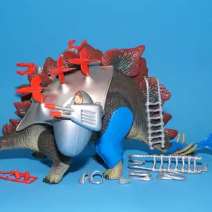 Stegosaurus with Tark and Vega, Dino-Riders: Series 2