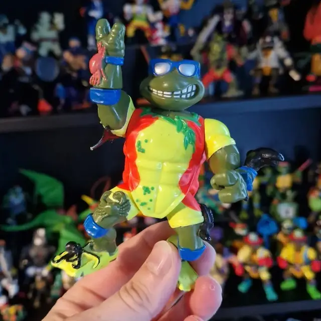 Surfer Leo with Mondo Mutant Surfer Tube, Vintage Teenage Mutant Ninja Turtles: 1994 Series